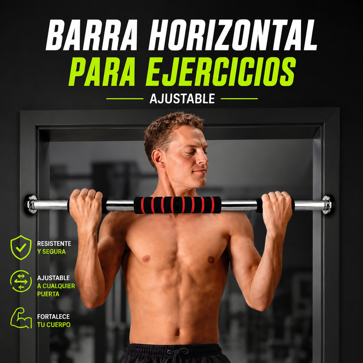 Barra Horizontal Para Ejercicios Ajustable