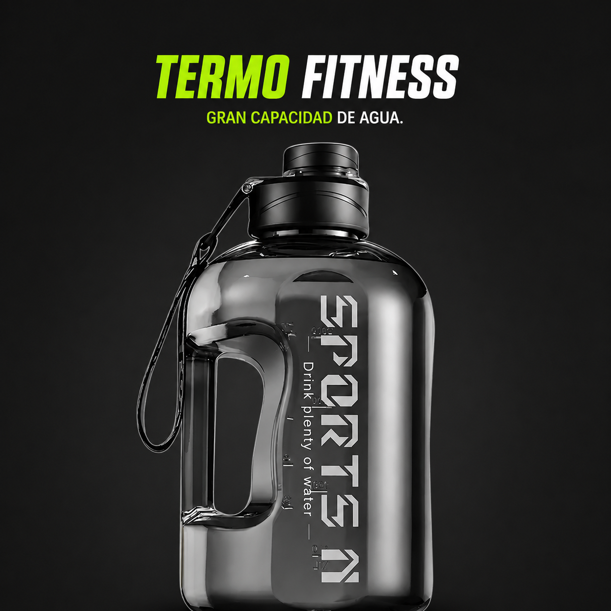 Termo Fitness de Agua Portátil