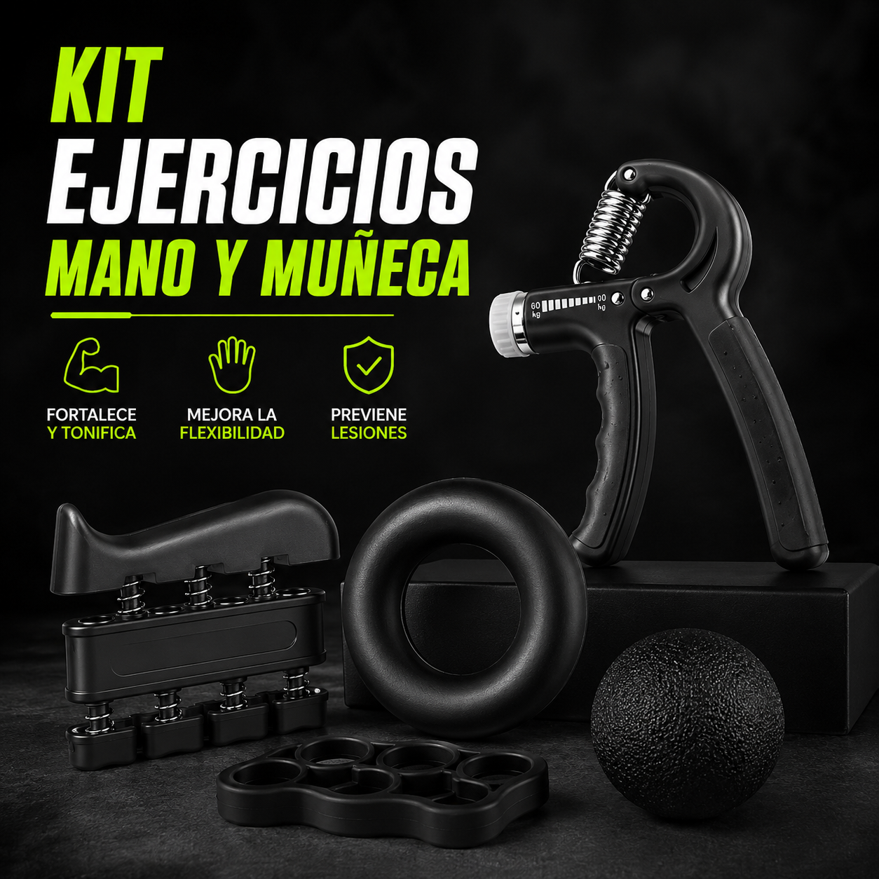 Kit Ejercicios Mano Y Muneca